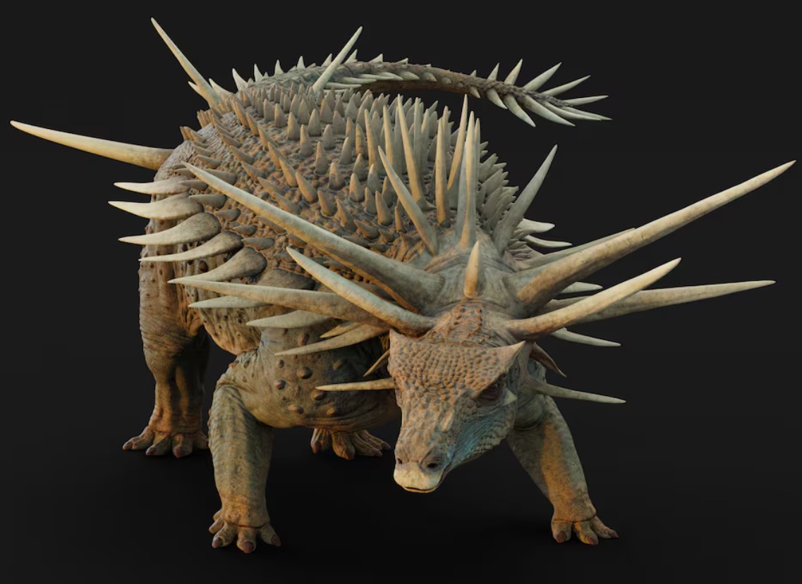 cover &#8216;Jaw-droppingly weird&#8217; dinosaur from Morocco was studded with spikes