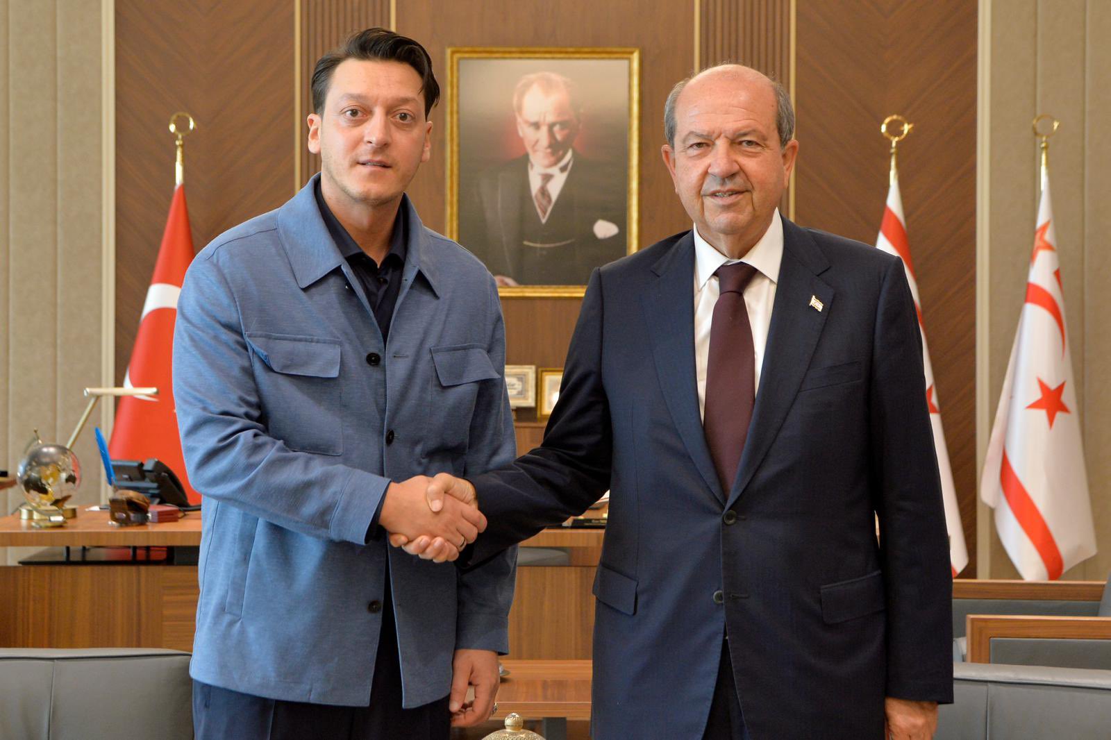 image Former footballer Ozil visits Cyprus to boost Tatar’s re-election campaign