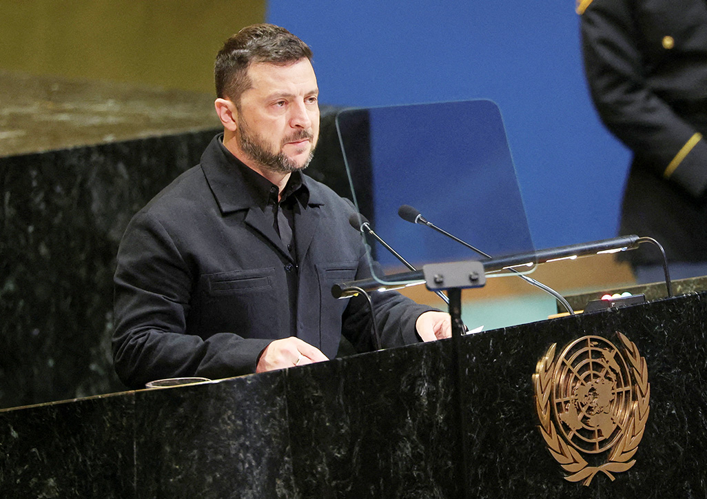 cover Zelenskiy tells UN: Stop Russia&#8217;s war or face destructive arms race