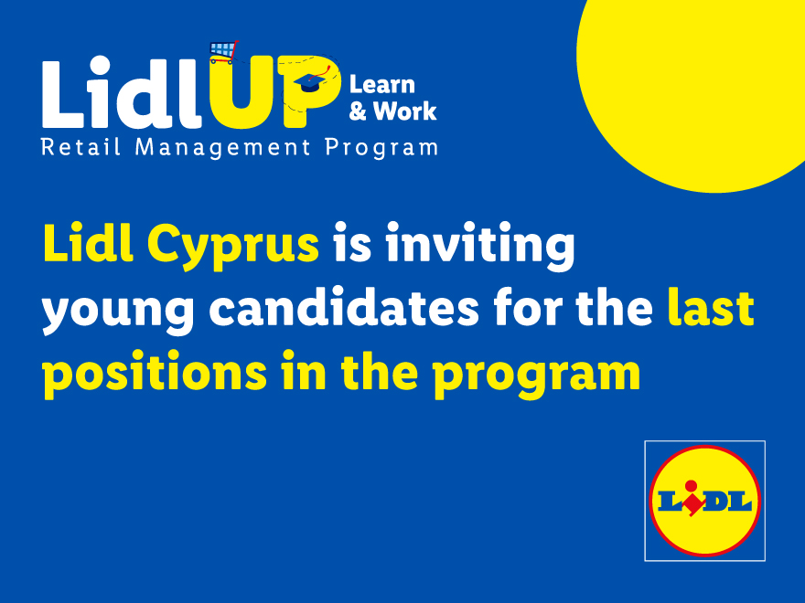 cover Lidl UP: Learn &amp; Work scheme places filling up, young Cyprus talents urged to apply