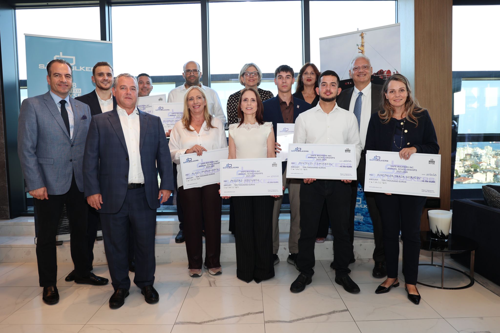 cover Safe Bulkers awards ten scholarships to outstanding Cypriot students