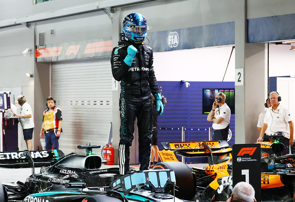 image Russell beats Verstappen to put Mercedes on pole at Singapore Grand Prix