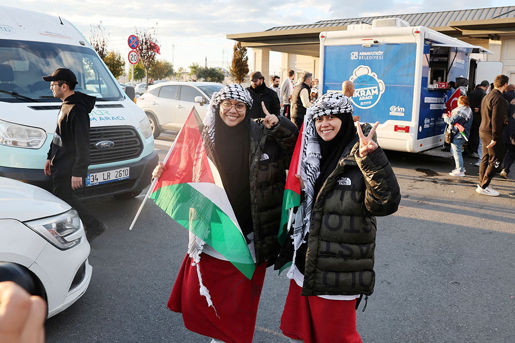 image Group of 137 Gaza flotilla activists arrive in Turkey
