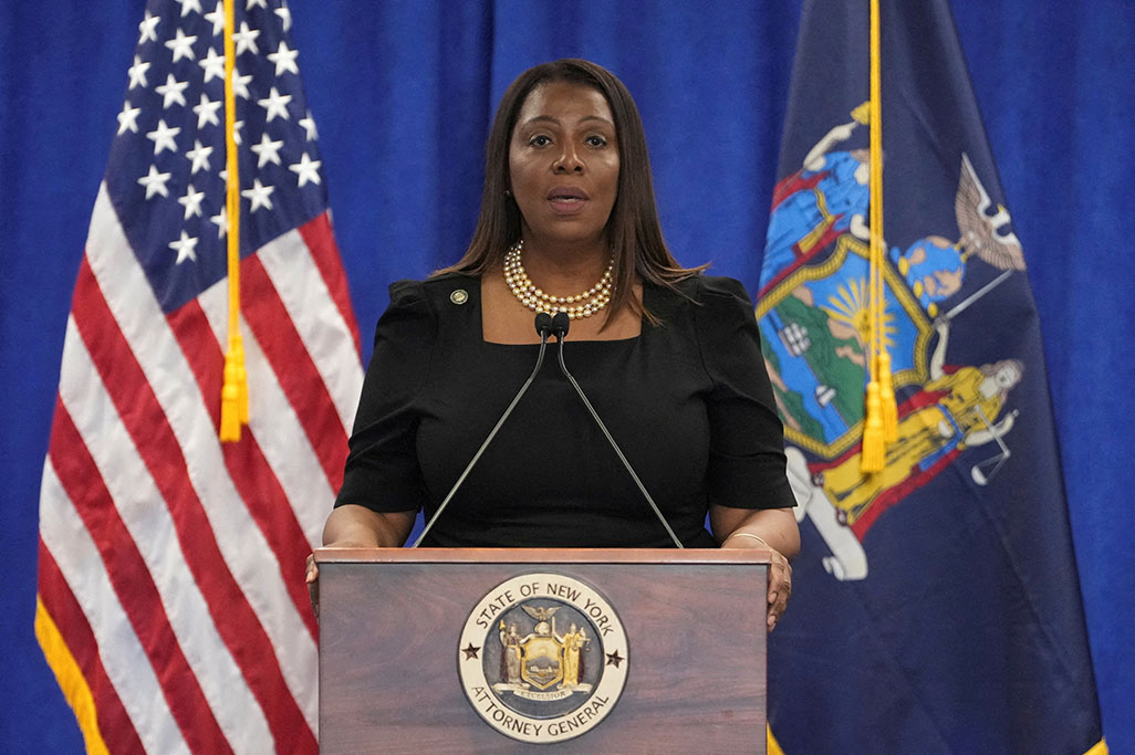 image Letitia James, NY attorney general and Trump foe, indicted for mortgage fraud
