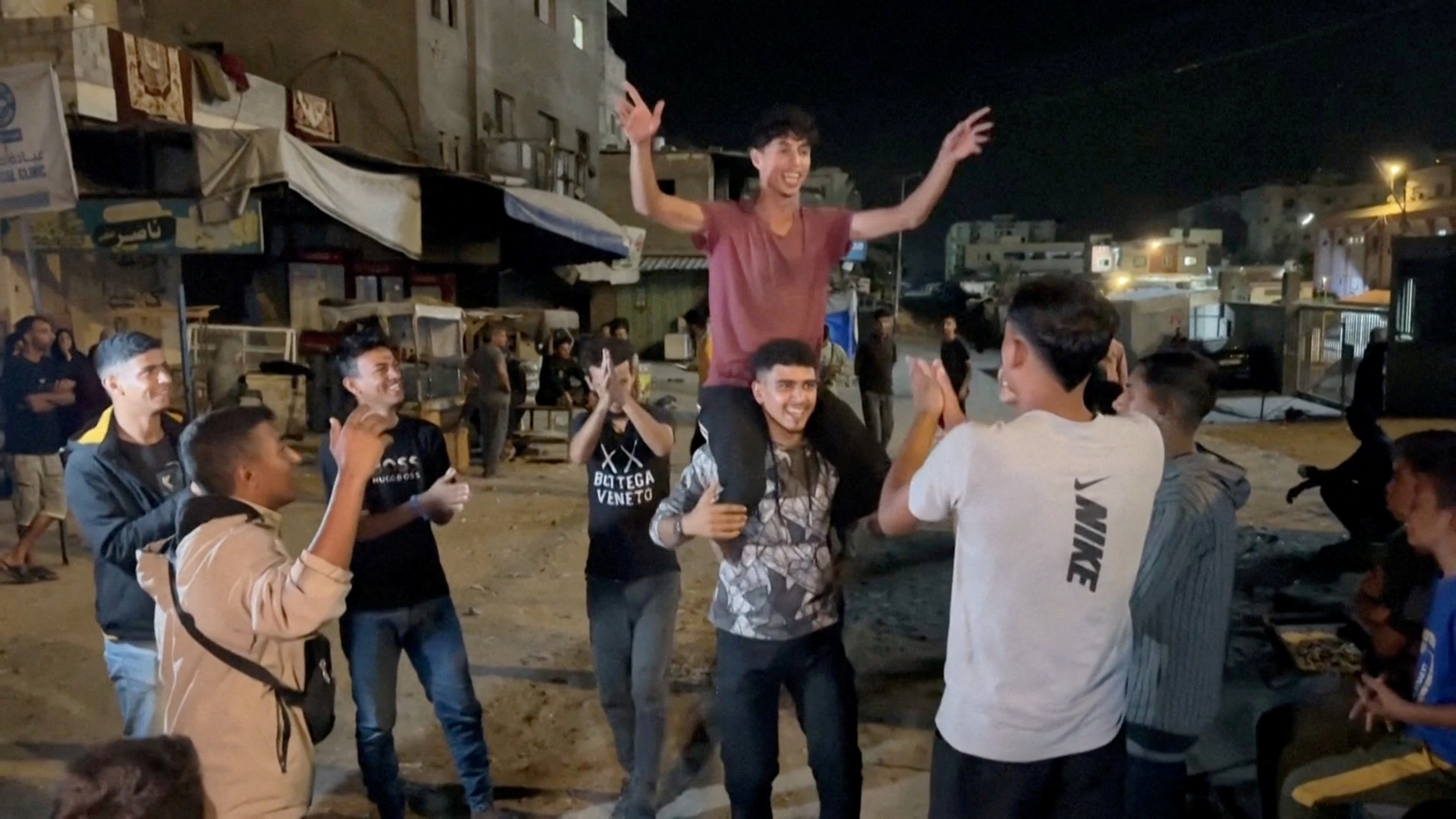 image Celebrations erupt in Gaza, Israel on news of deal to end two-year war