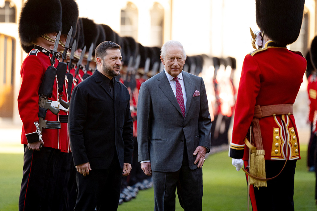 cover Britain pushes allies to boost Ukraine support as Zelenskiy lands in London