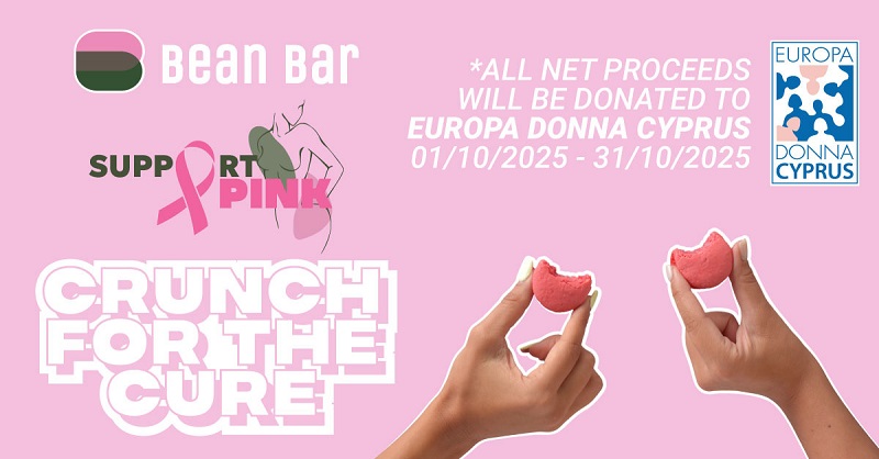 image Bean Bar supports Europa Donna Cyprus during breast cancer awareness month