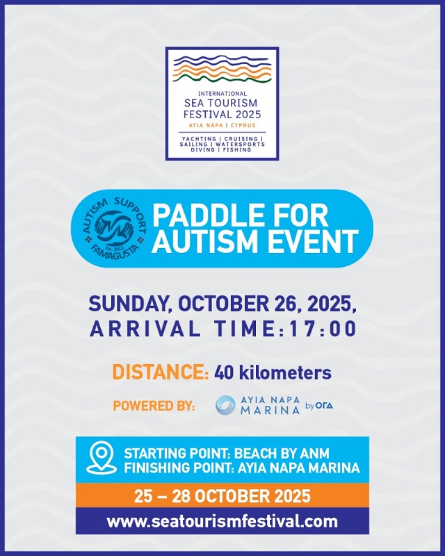 cover Paddle for Autism 2025 charity event returns to Ayia Napa Marina