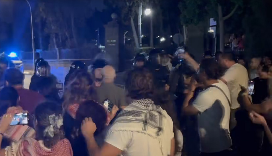 image Anger brews over police response to Gaza protest