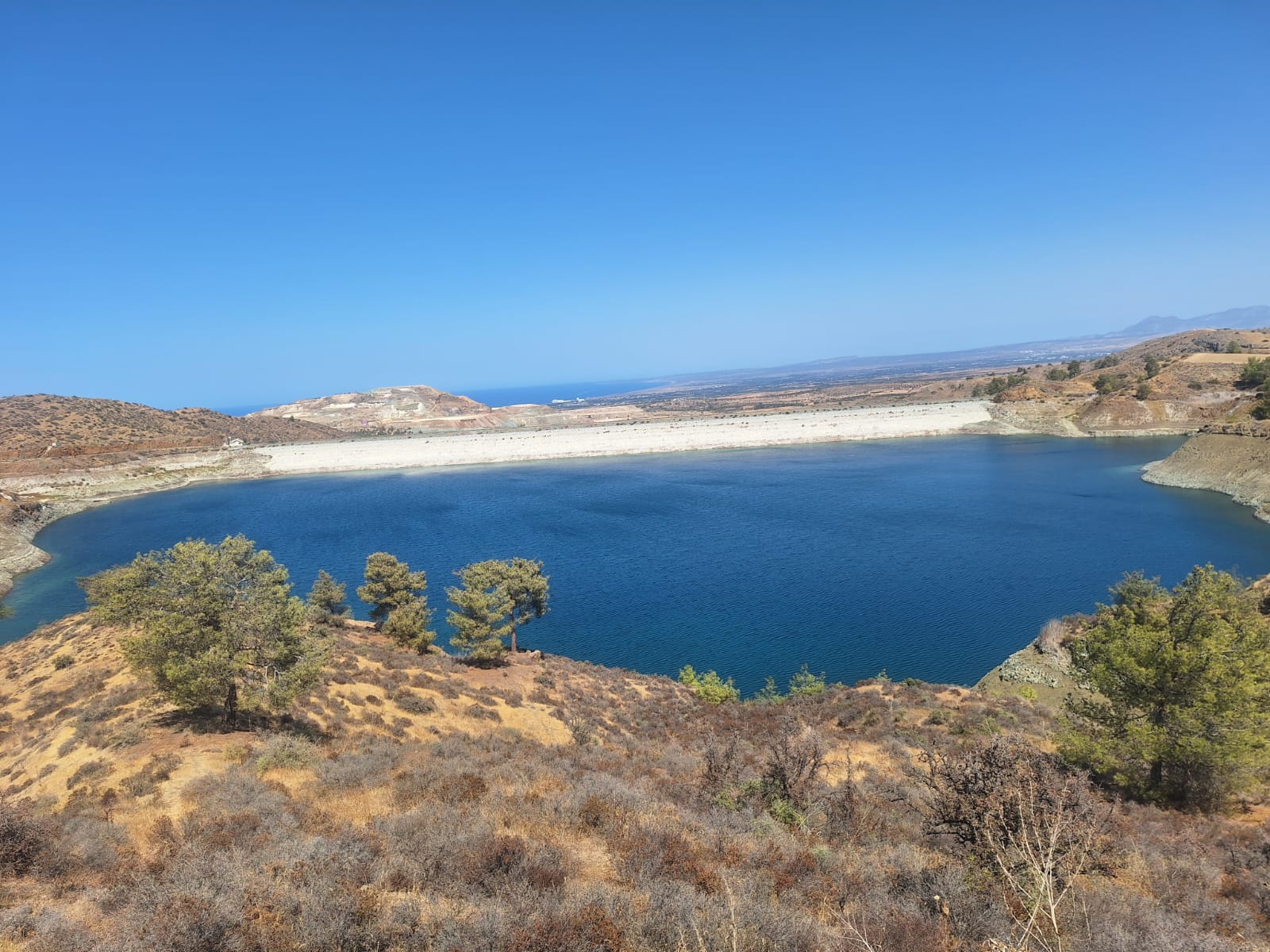 image A dam full of water going to waste
