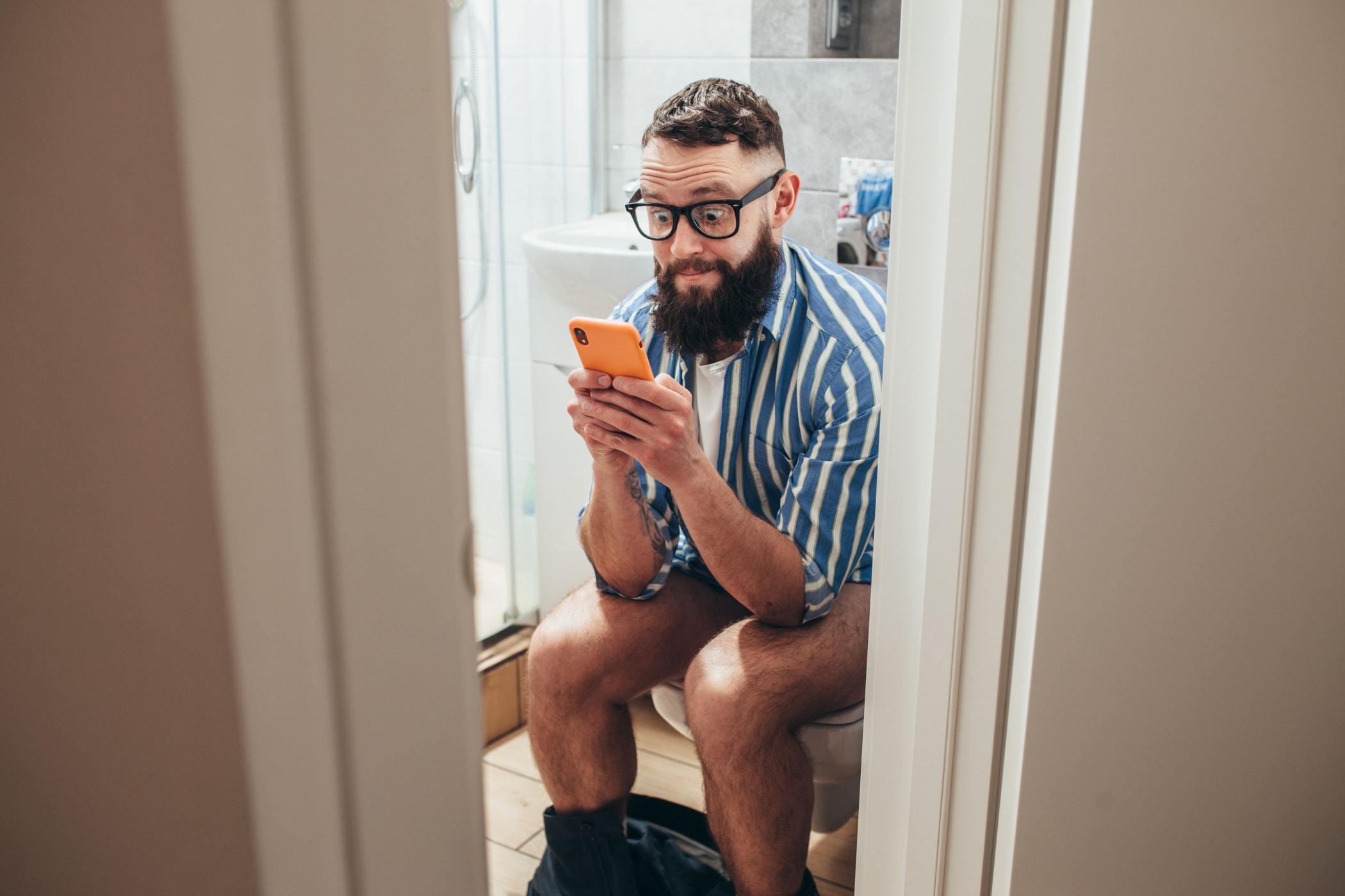 image Why using your phone on the toilet is a bad idea