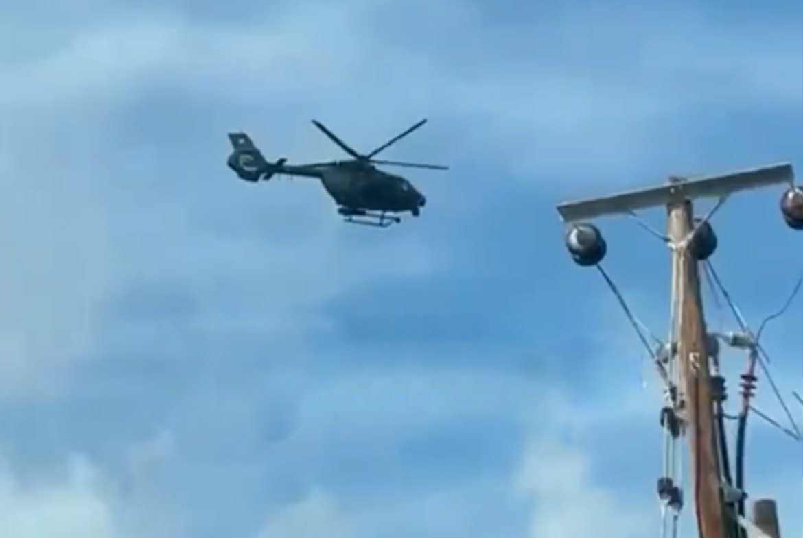 cover Rocket launcher lands in residential area after falling off military helicopter
