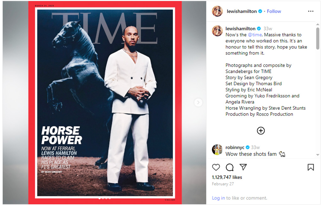 image From allergy to prancing horse: Hamilton eyes equestrian future