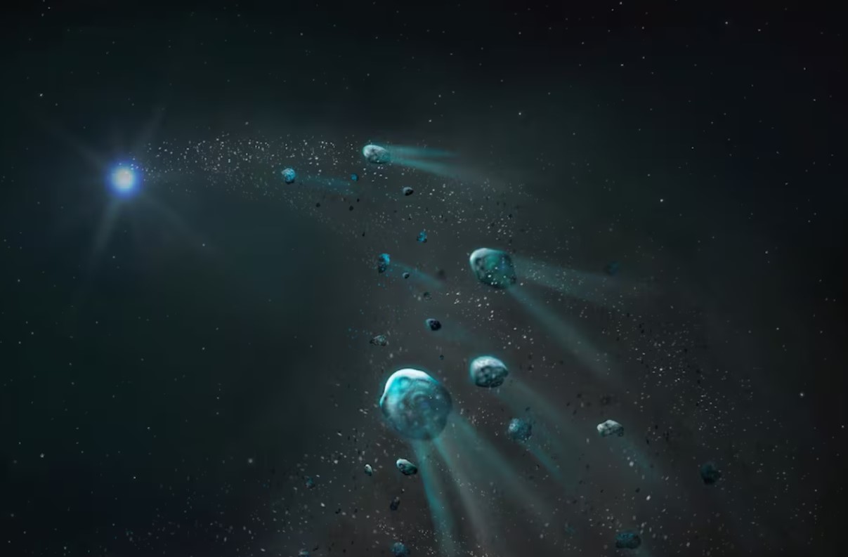 image Astronomers spot white dwarf that guzzled a Pluto-like world