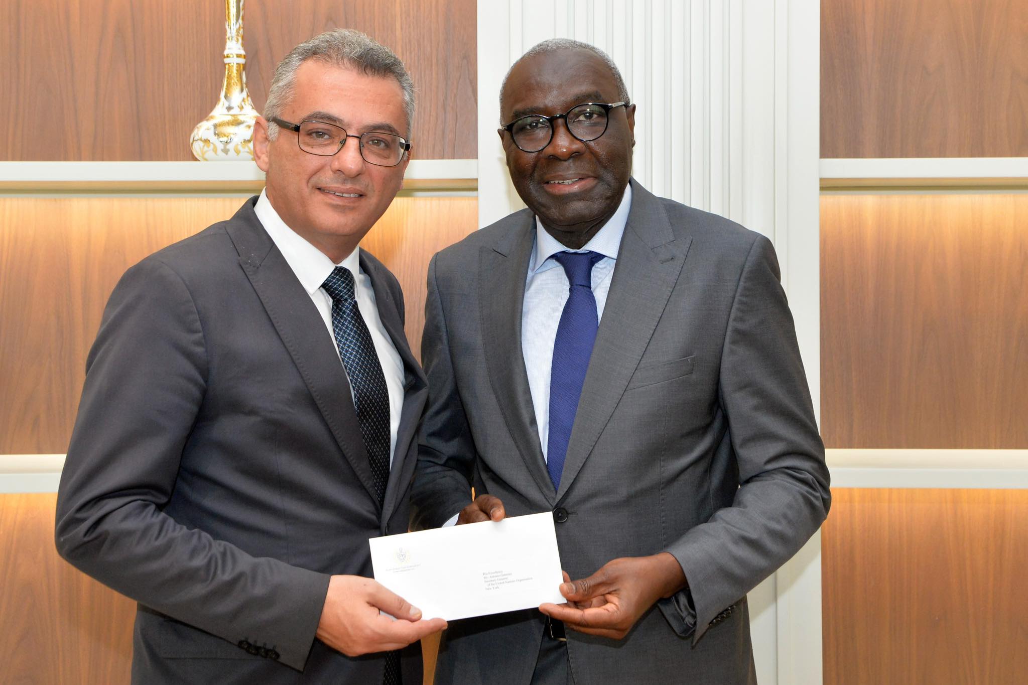 cover Erhurman tells Guterres he ‘looks forward’ to working towards Cyprus solution