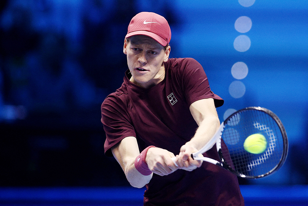 cover Sinner gets ATP Finals defence off to a winning start