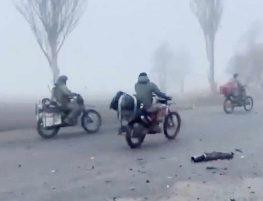 image Russian forces roll &#8216;Mad Max&#8217;-style into battered Ukrainian city of Pokrovsk, video shows