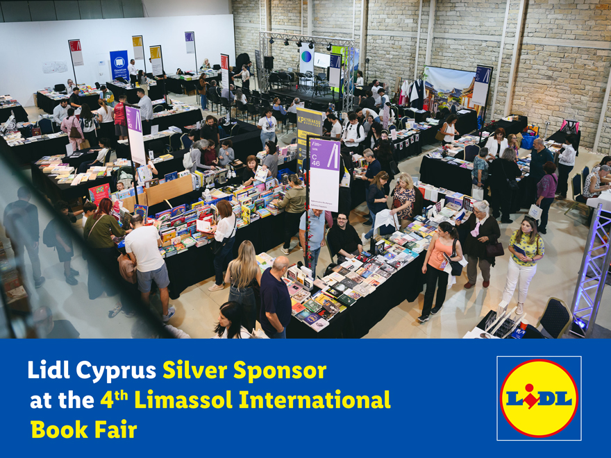 cover Lidl Cyprus silver sponsor at the 4th Limassol international book fair