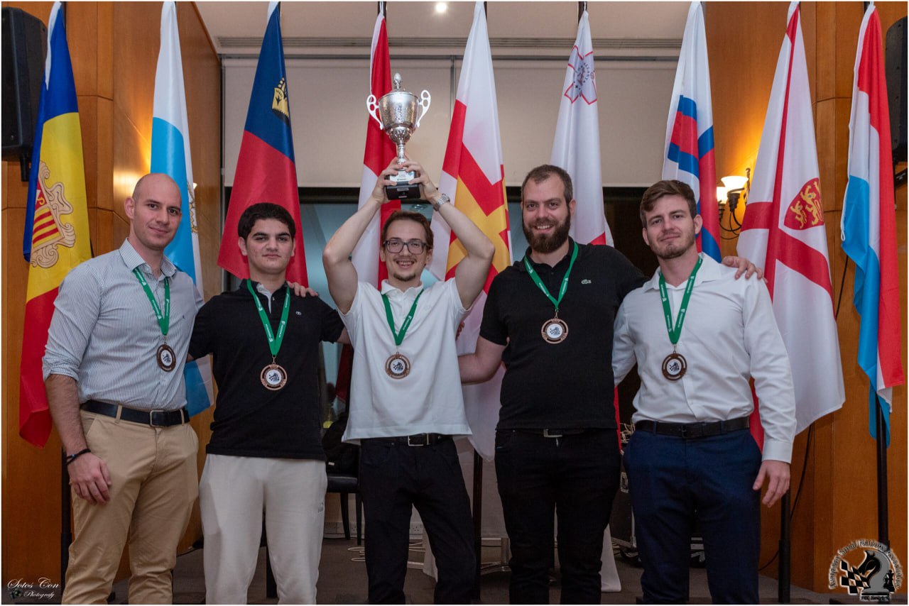 image The Cyprus national chess team took the podium for the first time at the European Small Countries Team Championship