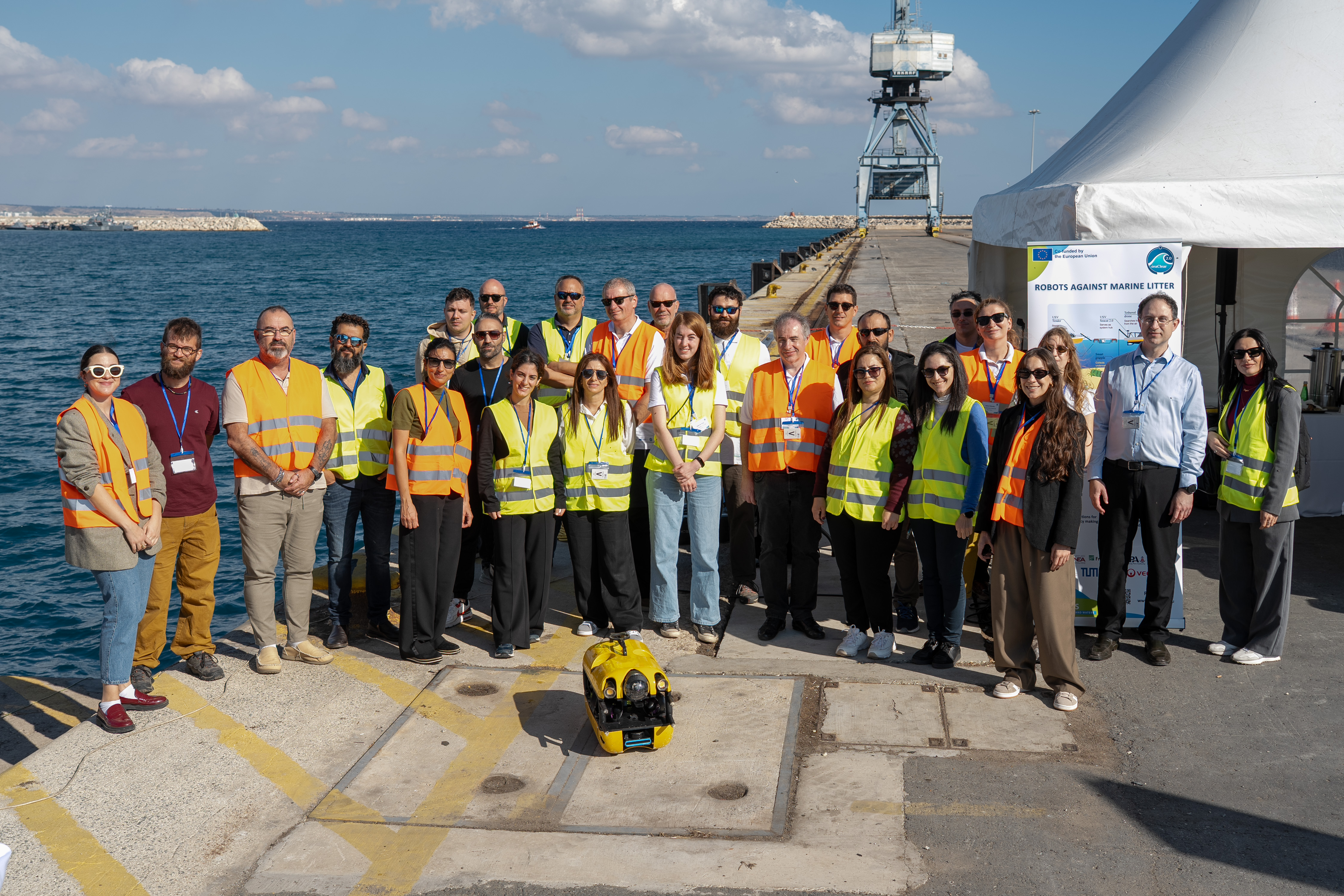 cover Robotic SeaClear2.0 showcased in Larnaca marine cleanup test