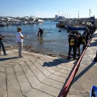 cover Two tons of waste collected during Paphos port clean-up