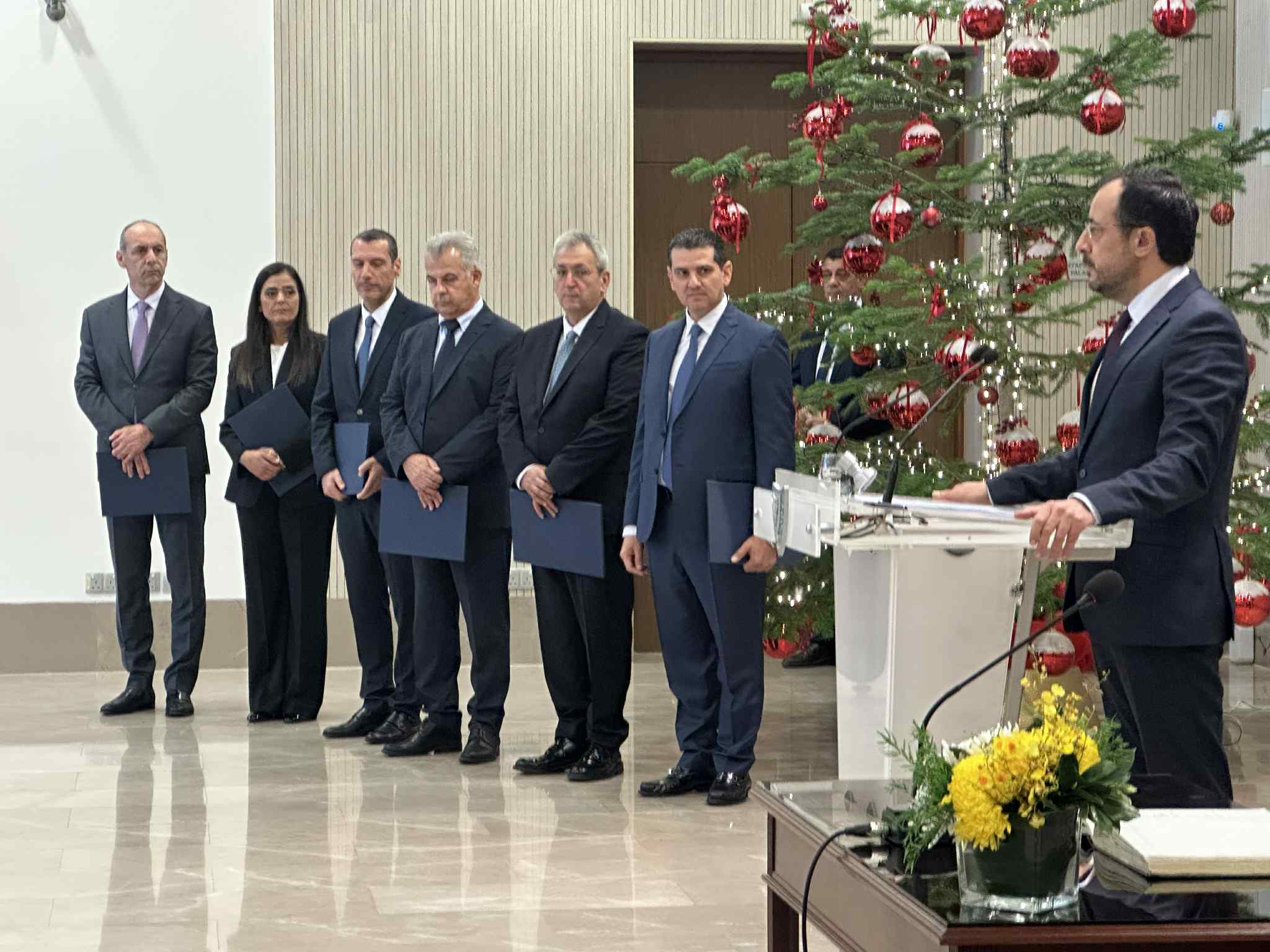 cover Christodoulides tells new ministers to ‘work tirelessly’ at swearing-in ceremony