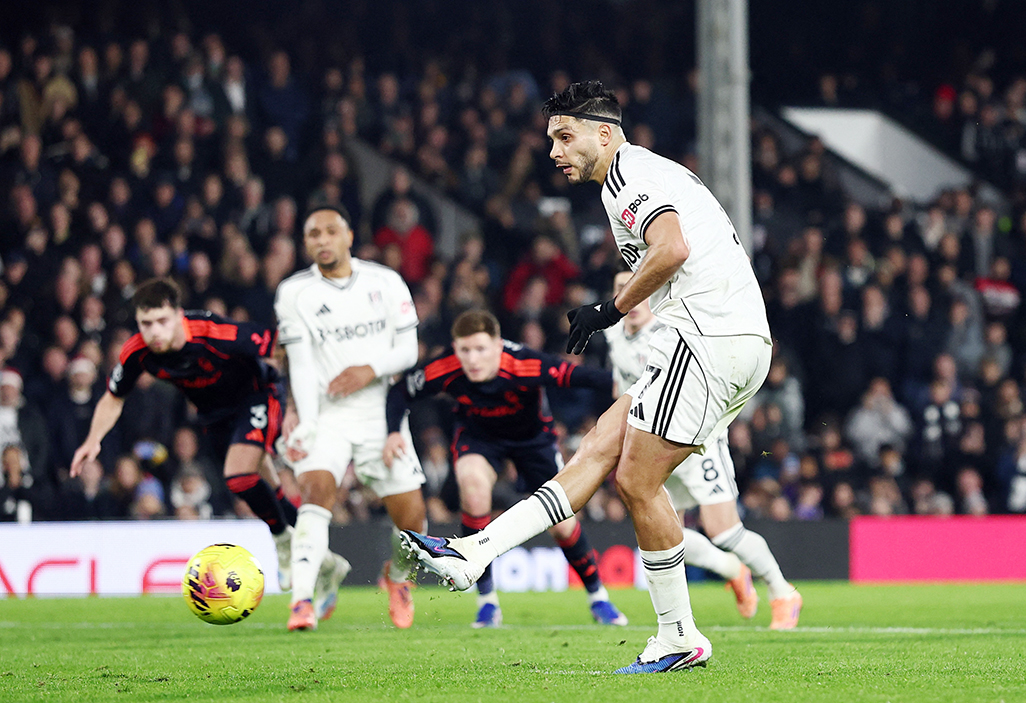 cover Penalty king Jimenez earns Fulham scrappy home win over Forest