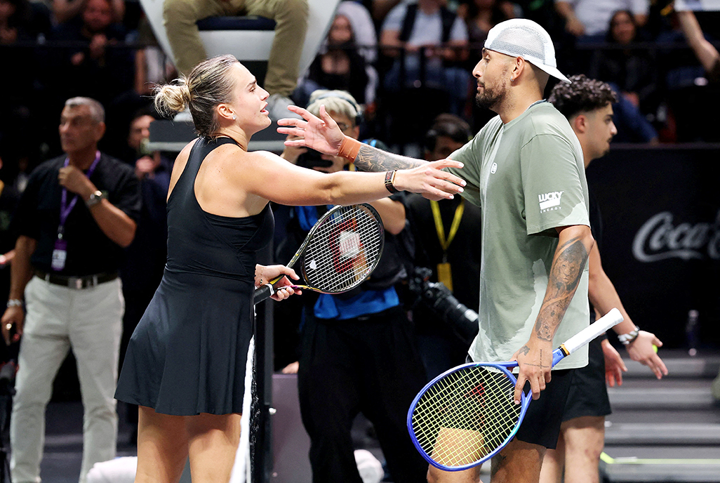 cover Kyrgios and Sabalenka see only positives from &#8216;Battle of the Sexes&#8217; match