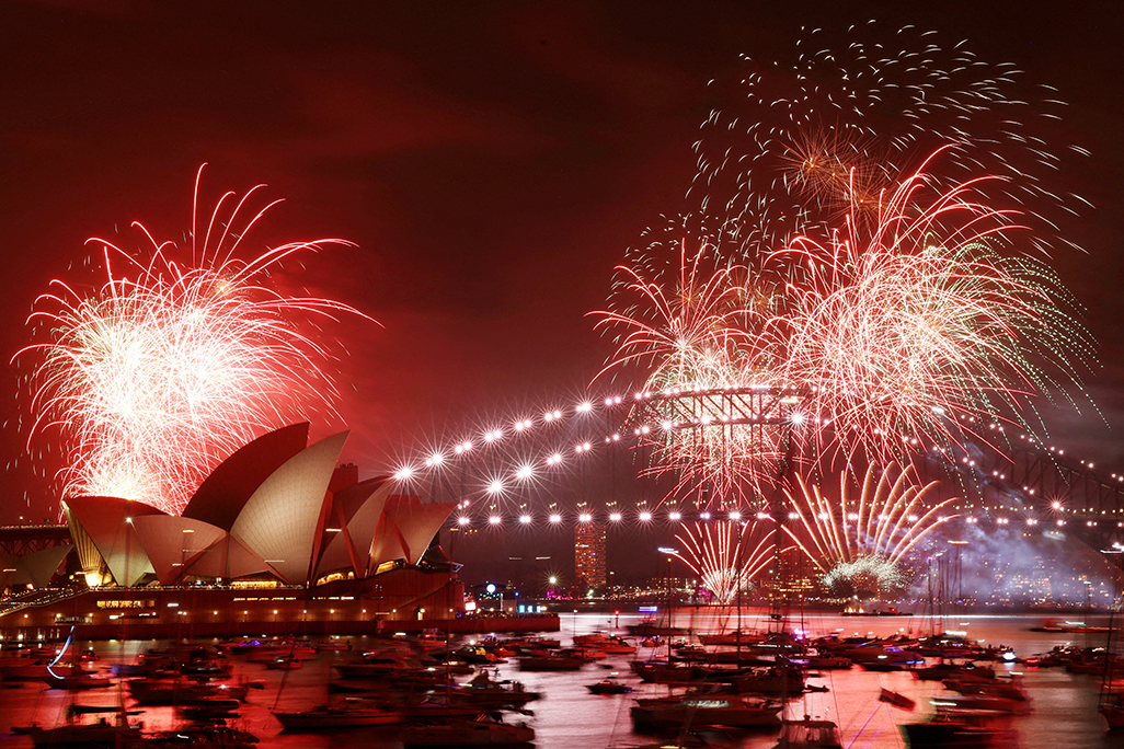 cover Sydney brings in New Year with nod to victims of Bondi attack