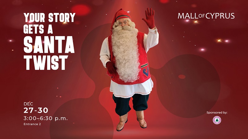 cover Father Christmas, Charalambous Coffee make Mall of Cyprus warm and jolly