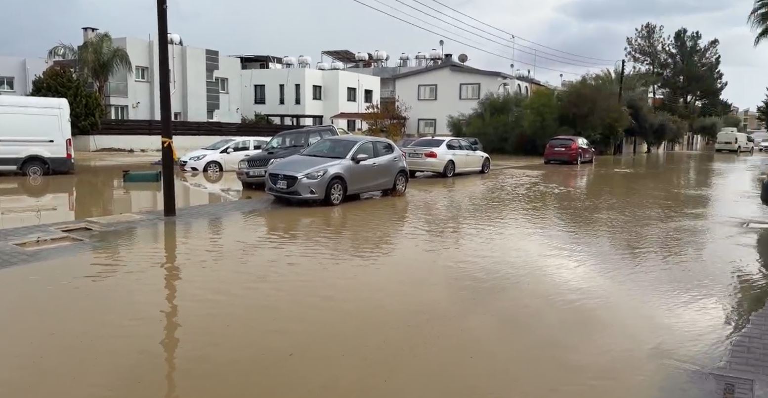 cover Floods hit north as streams overflow and roads close