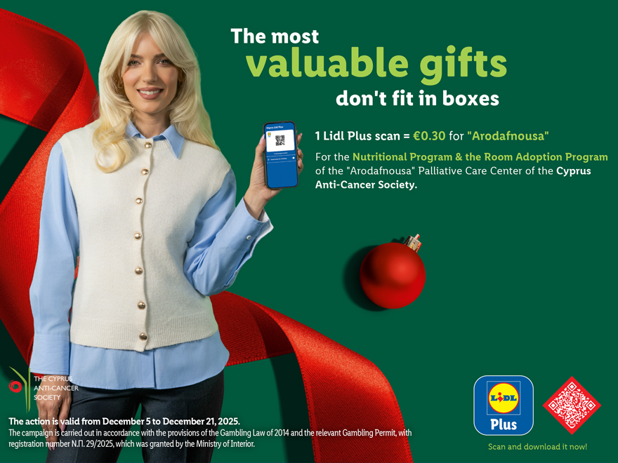 cover Lidl Cyprus once again supports Anti-Cancer Society this Christmas