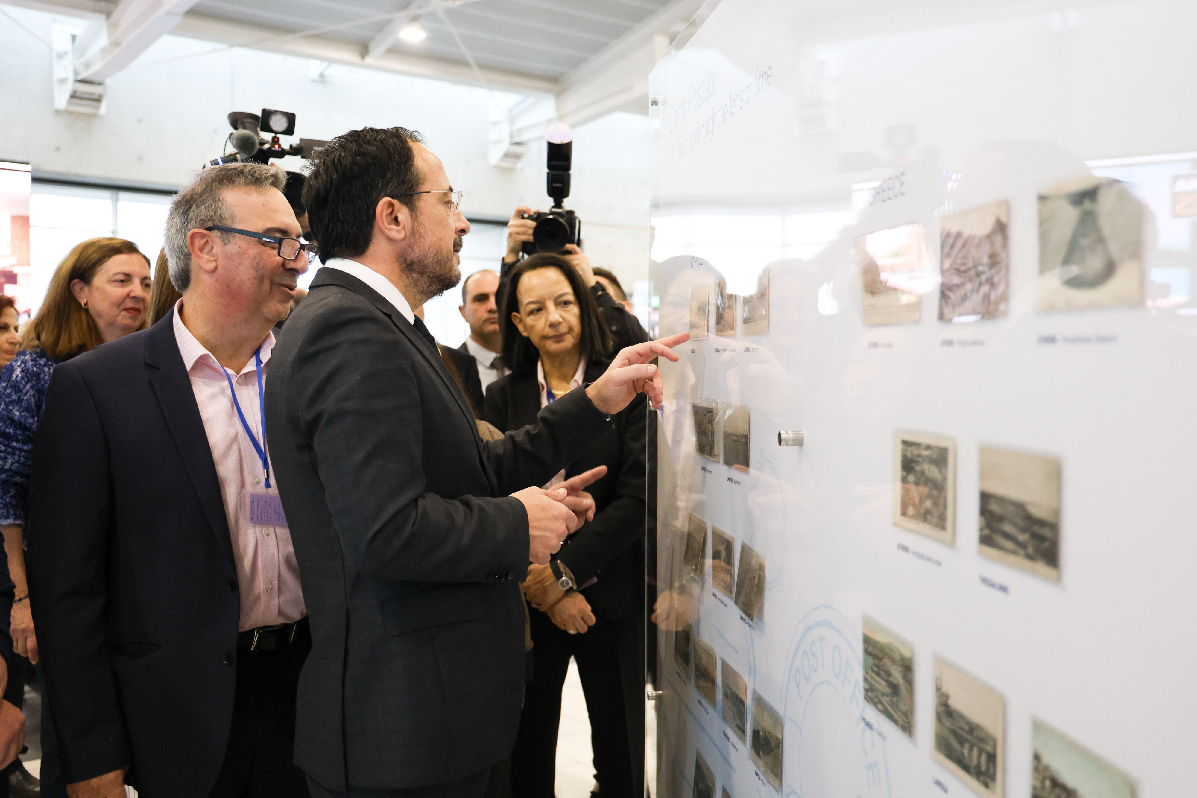 image Vintage postcards from Europe at Larnaca airport