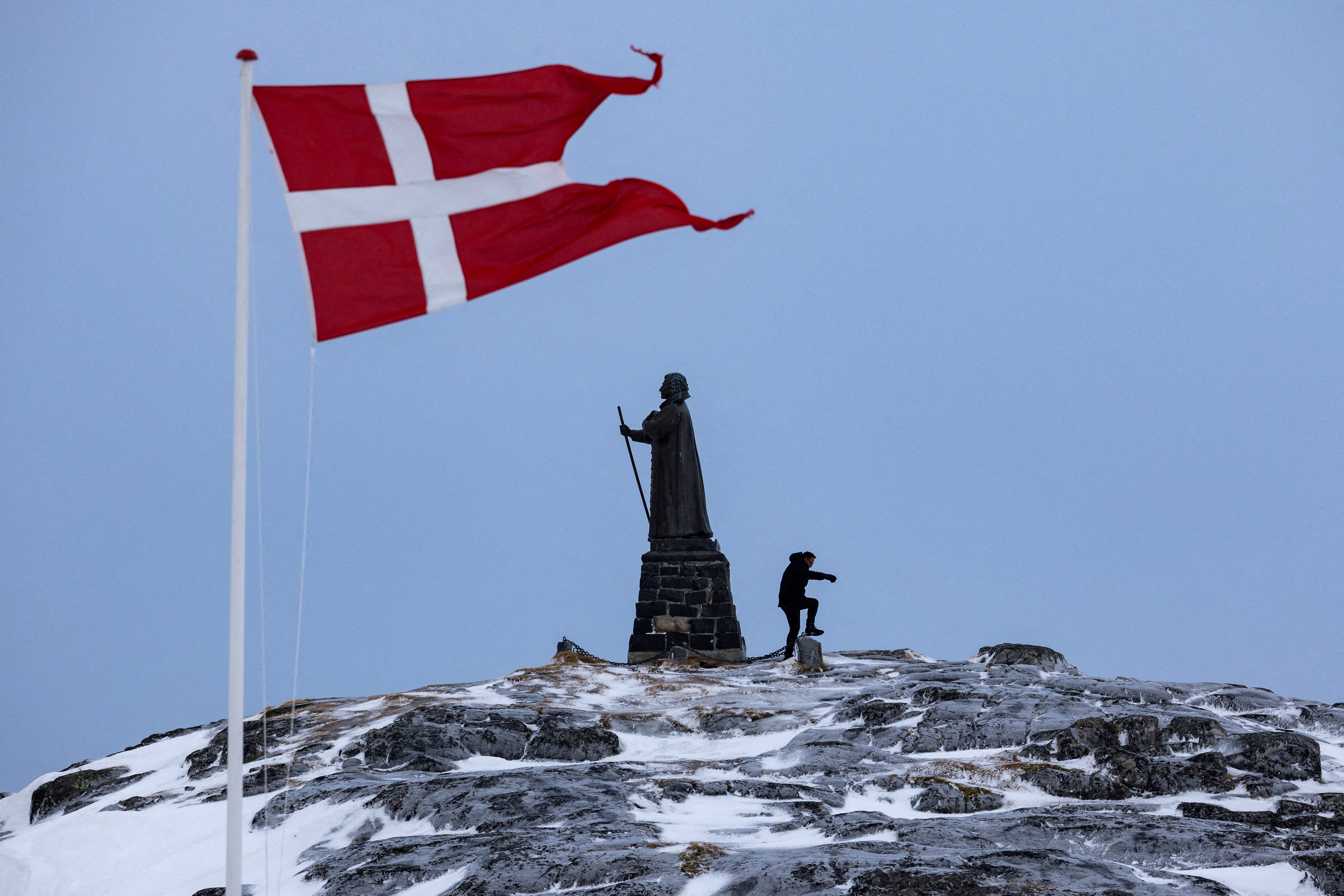 image Denmark PM urges Trump to stop threats to take over Greenland