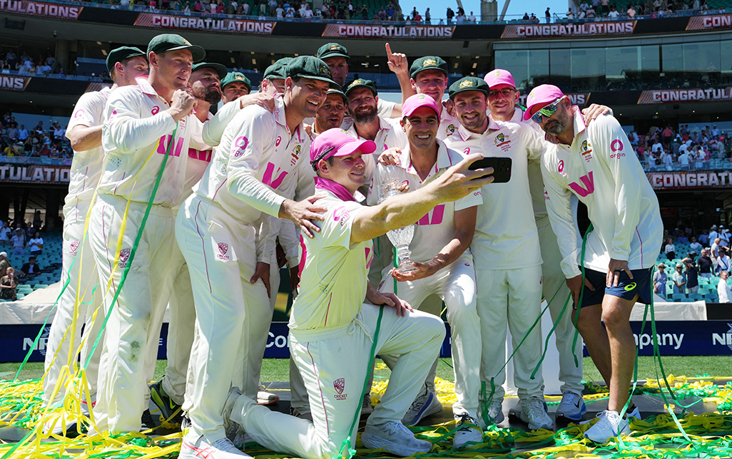 cover Business as usual as Australia thrash England