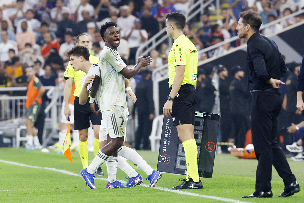 image Simeone apologises for taunting Vinícius but refuses to ask for forgiveness