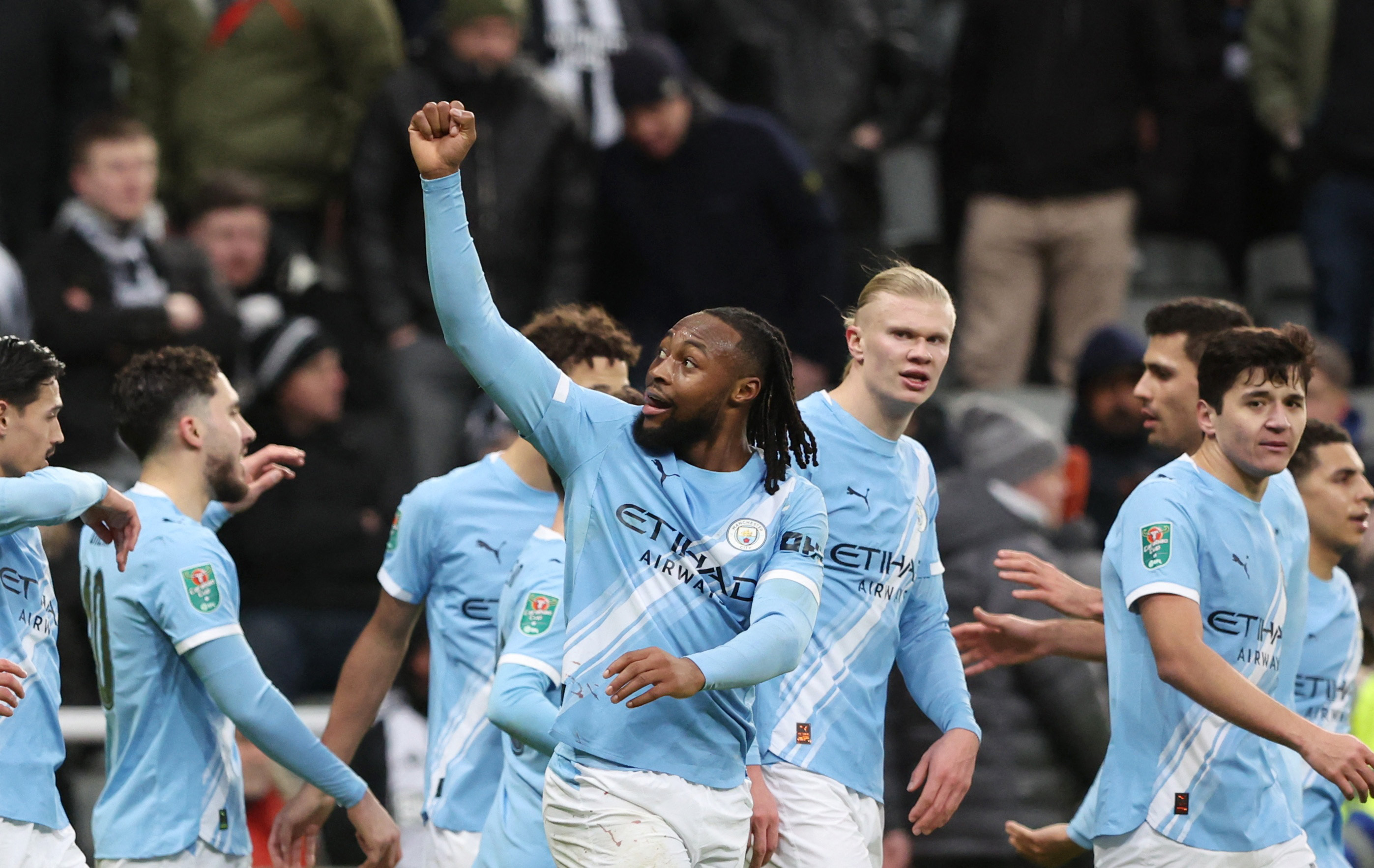 cover Semenyo on target again as Man City take control of League Cup semi against Newcastle