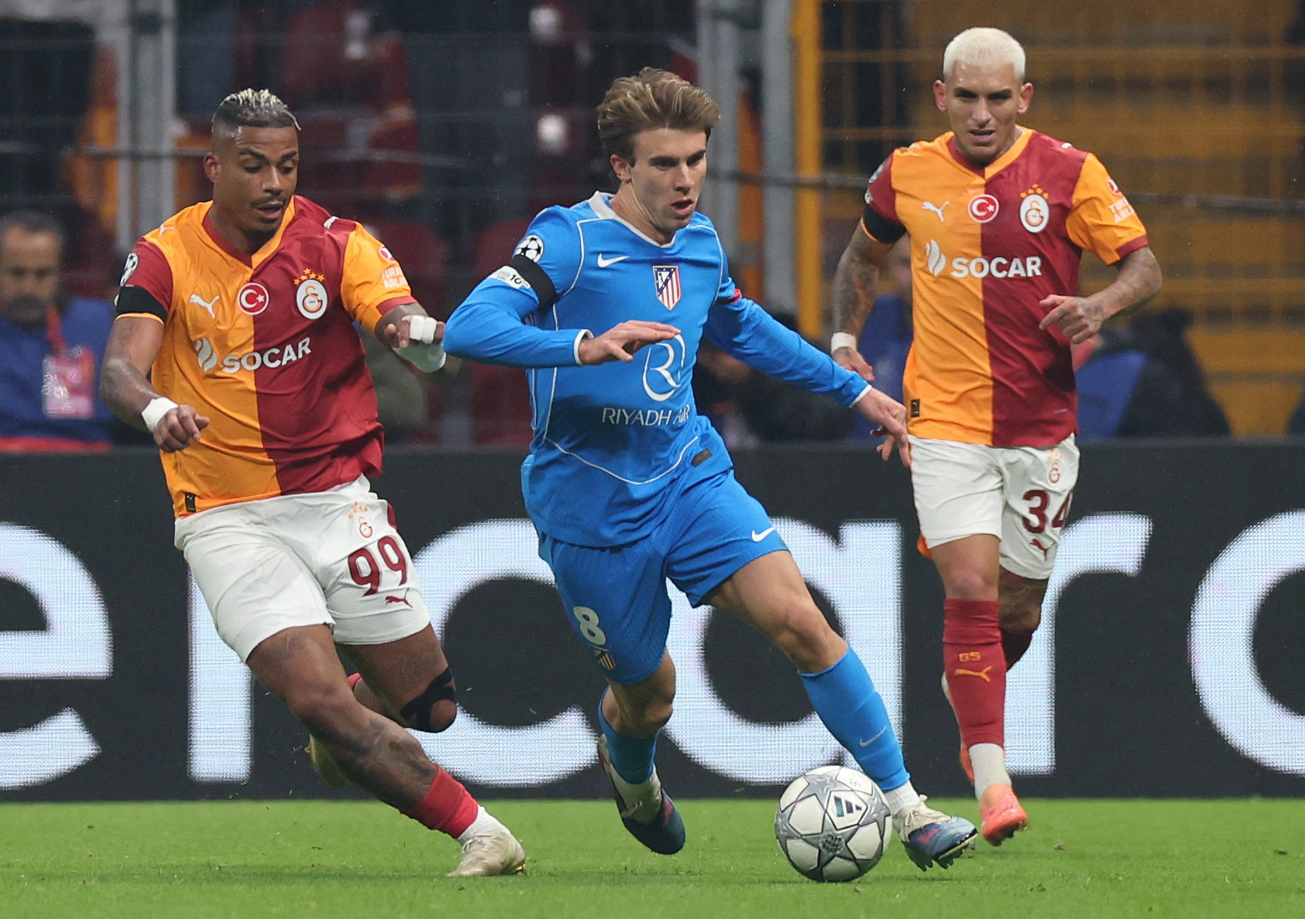 cover Galatasaray hold Atletico Madrid to 1-1 draw in the Champions League