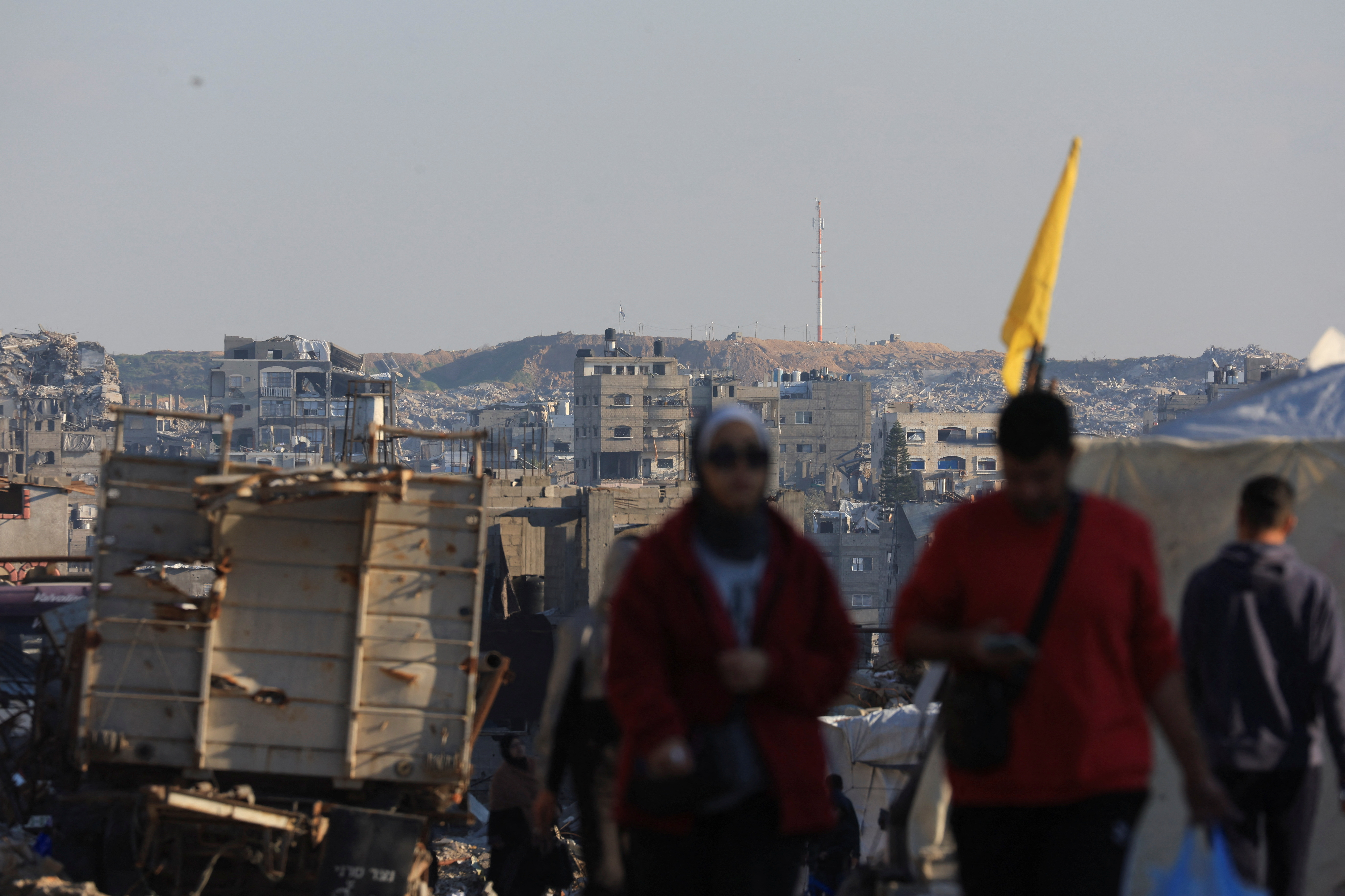 image How Israel moved its &#8216;Yellow Line&#8217; deeper into a shattered Gaza City neighbourhood
