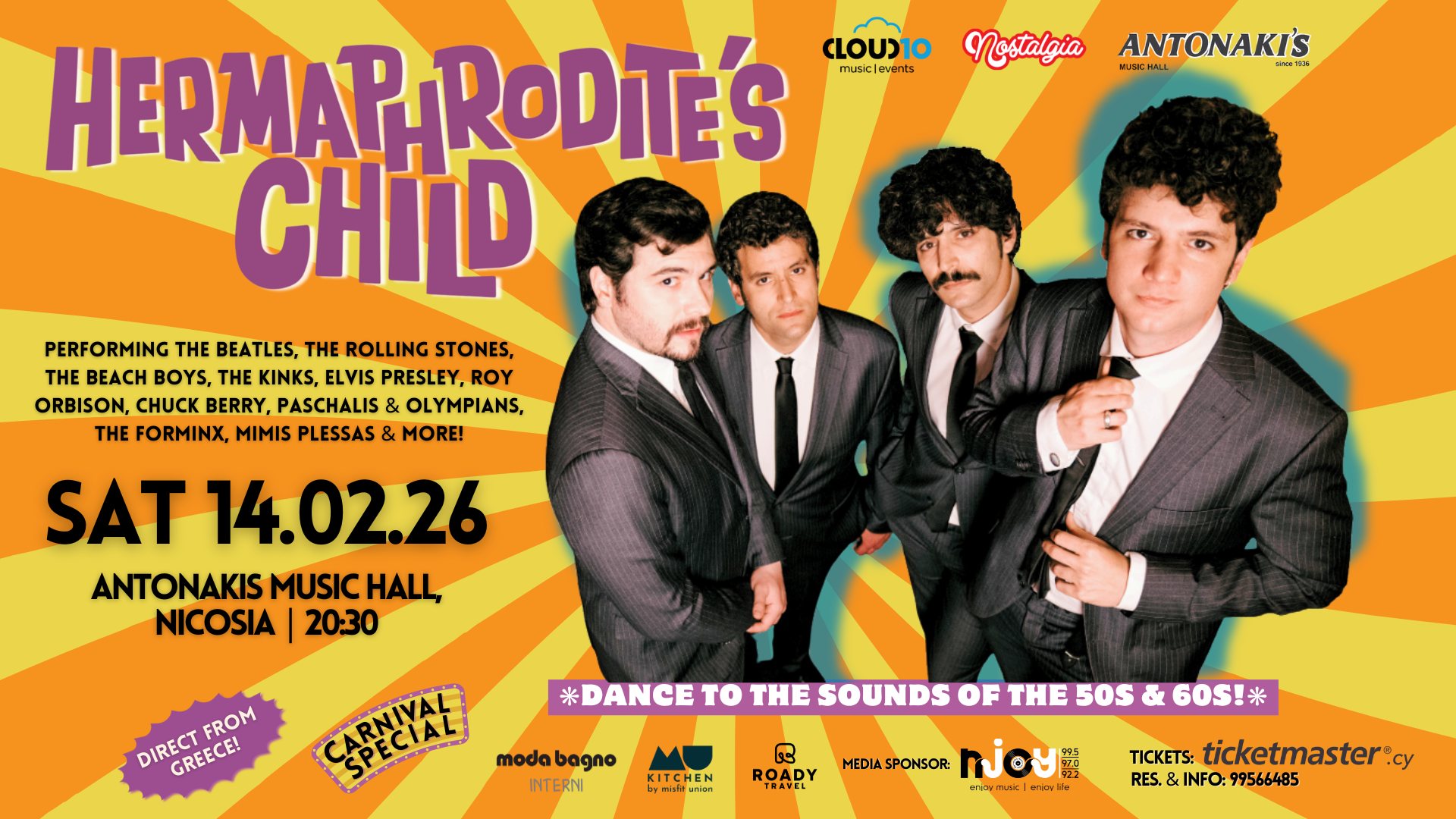 cover Hermaphrodite’s Child back in Cyprus for two shows