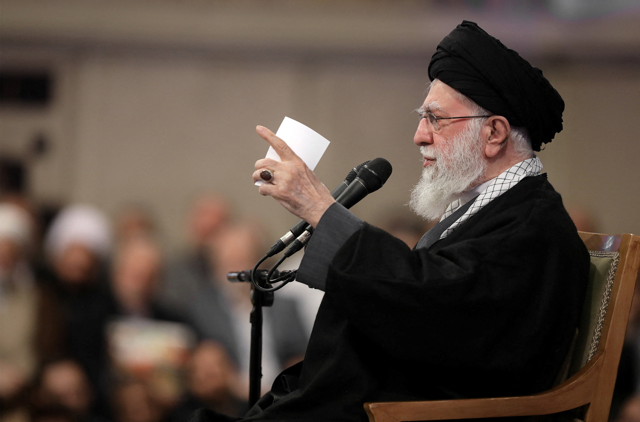 cover Iran supreme leader says will not yield as protests simmer and US threatens