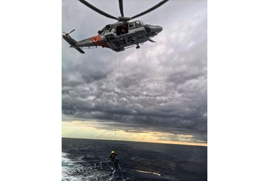 cover Patient airlifted from merchant ship south of Limassol