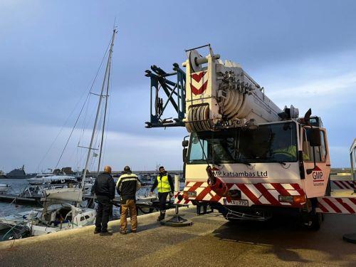 image Boat at Paphos harbour suffers ‘serious damage’ in high winds