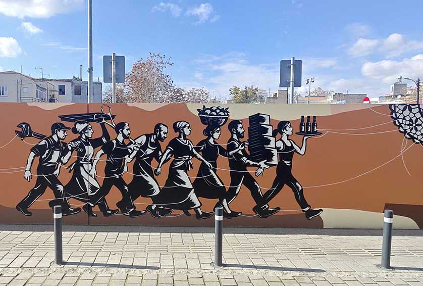 cover The old town mural that reflects ‘the social net’ of Nicosia