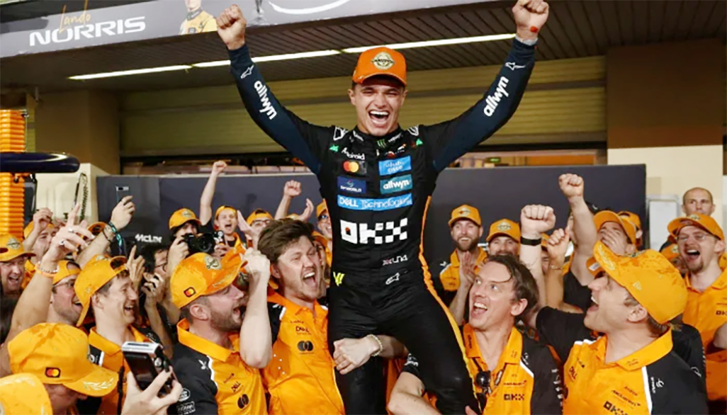 cover Norris hails &#8216;decent day&#8217; after first laps in new McLaren