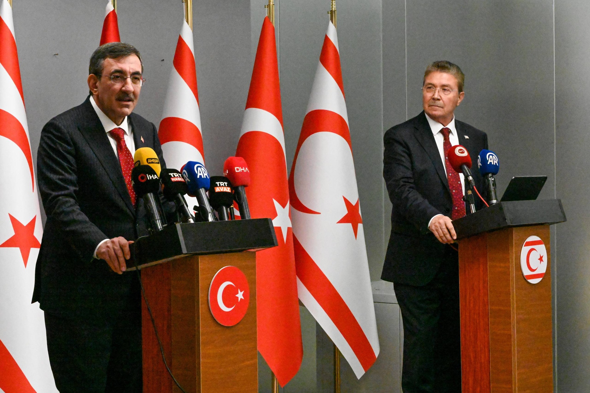 cover Turkish VP reiterates two state solution during north visit