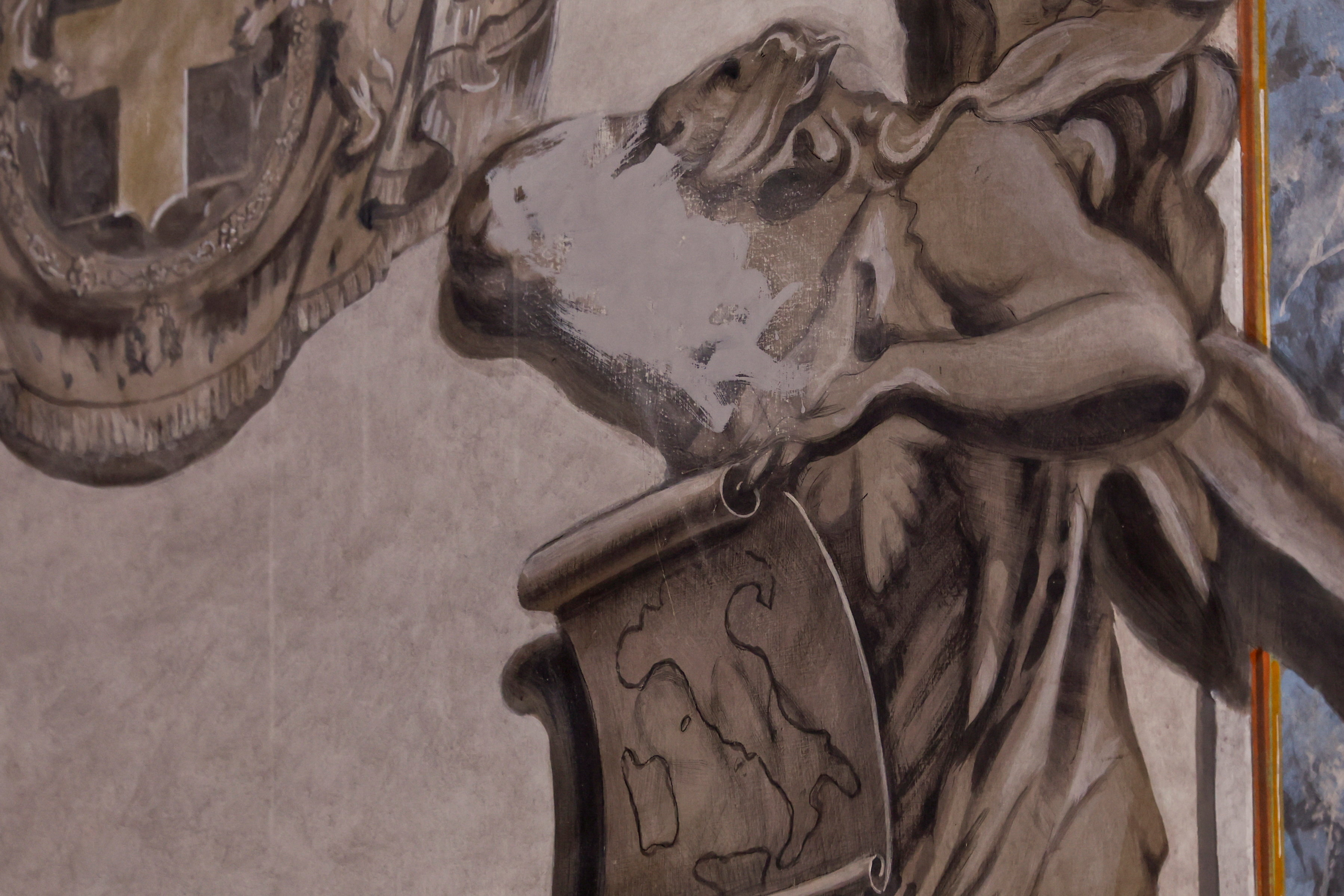 cover &#8216;Angel Meloni&#8217; scrubbed off Rome church painting on priest&#8217;s orders