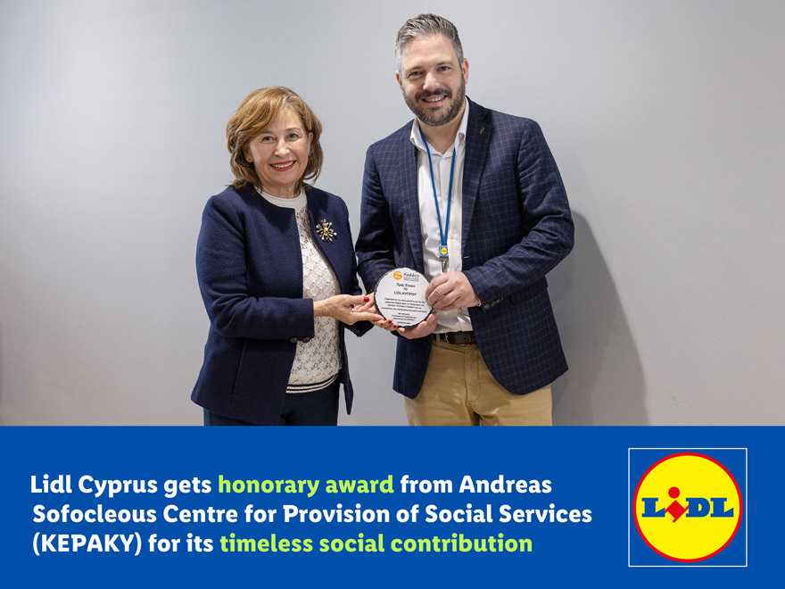cover KEPAKY Centre honours Lidl Cyprus for supporting its social work mission