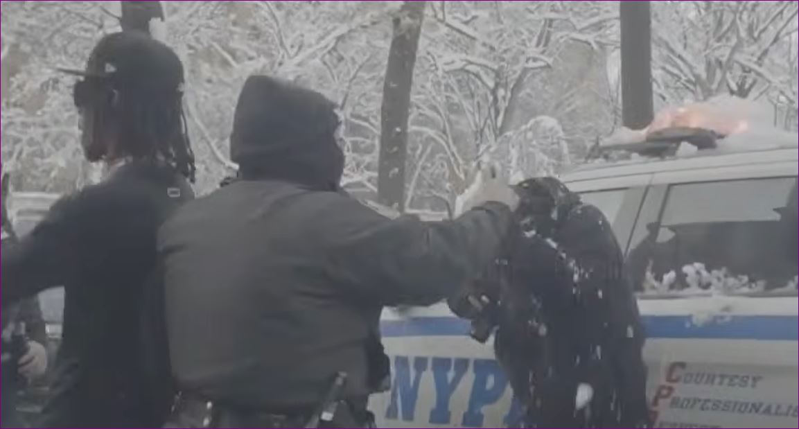cover Snow laughing matter? NYPD probes frosty face-off in the park