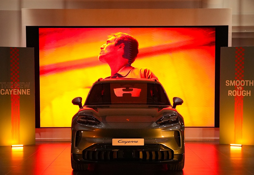 cover Exclusive rreview presentation of the new Porsche Cayenne electric in Cyprus